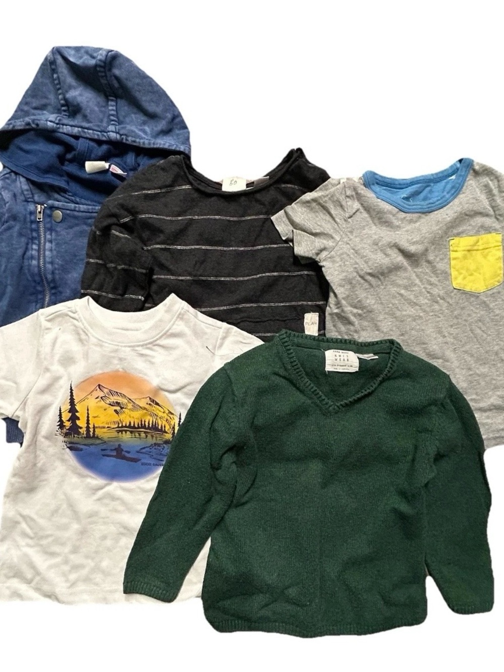 Toddler Boy Name Brand Tops Zara Mini Boden Eddie Bauer Size 2T